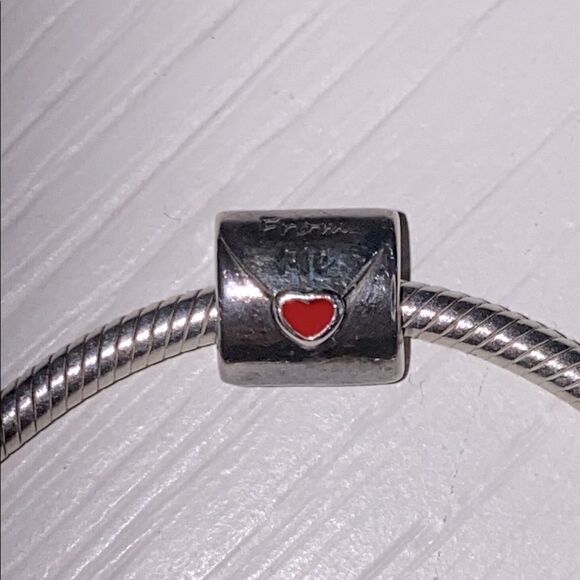 Pandora Retired Love Letter From Me To You Envelope Charm 925 Sterling Sliver - Picture 2 of 11